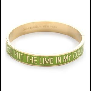Kate Spade, Women's Green Hinged Idiom bangle
